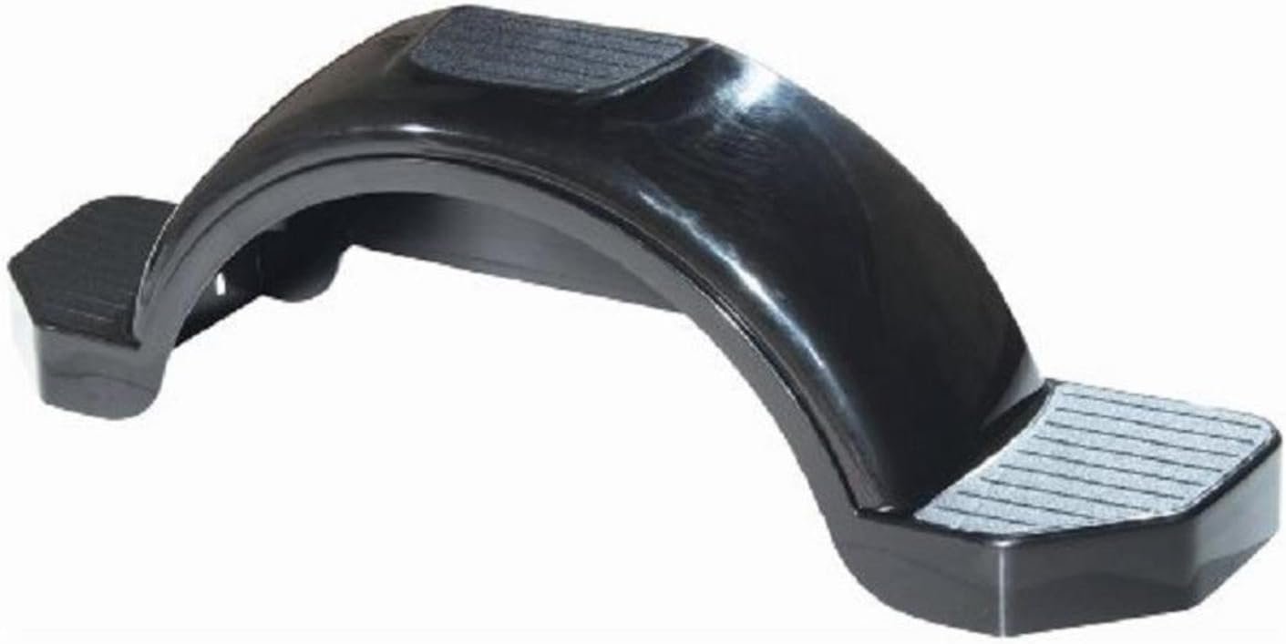 Fulton 8582 Black Trailer Fender – Style D Steel Fender for 12in Trailer Tire Applications