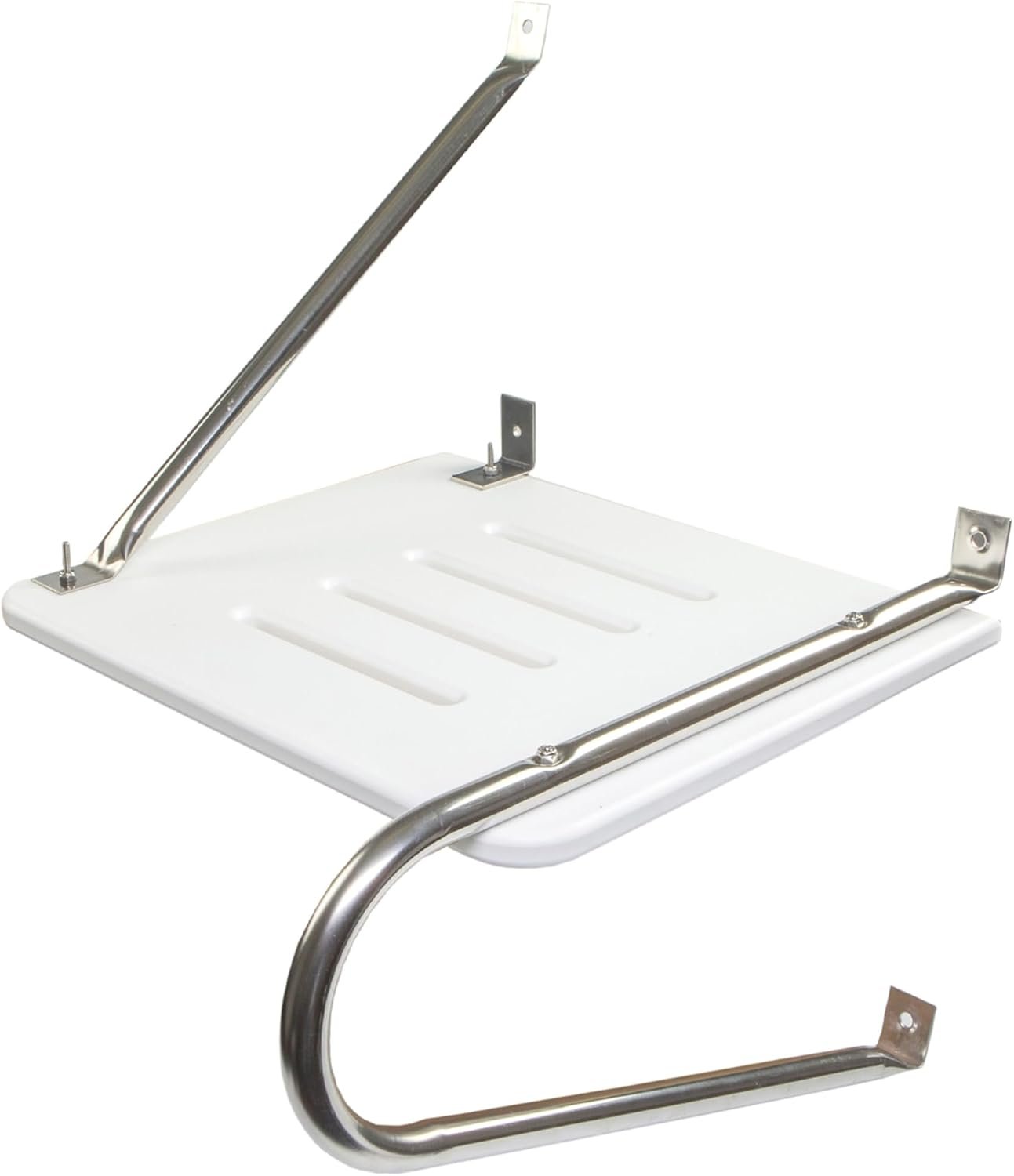 Whitecap 67900 White Poly Swim Platform Kit – Outboard Boat Boarding Platform with Non-Skid Marine Surface - Image 3