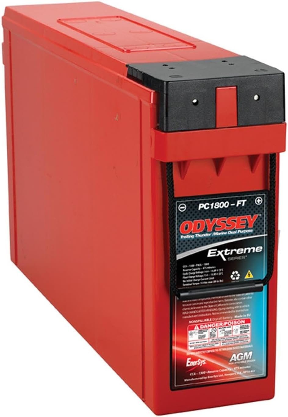 ODYSSEY SAGM470FTT PC1800-FT Thin Terminal AGM Battery – Front Terminal Design with Telecom and Backup Power Compatibility - Image 2