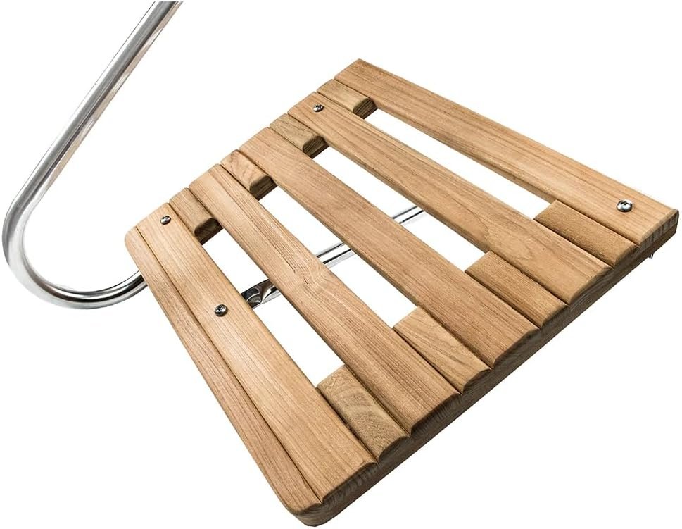 Whitecap 60900 Teak Swim Platform – Outboard Boat Platform with Mounting Hardware Included - Image 2