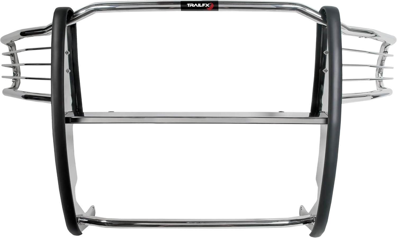TrailFX E0043S Grille Guard for Ford F-150 – Polished Stainless Steel – 1.5in One-Piece Brush Guard - Image 2