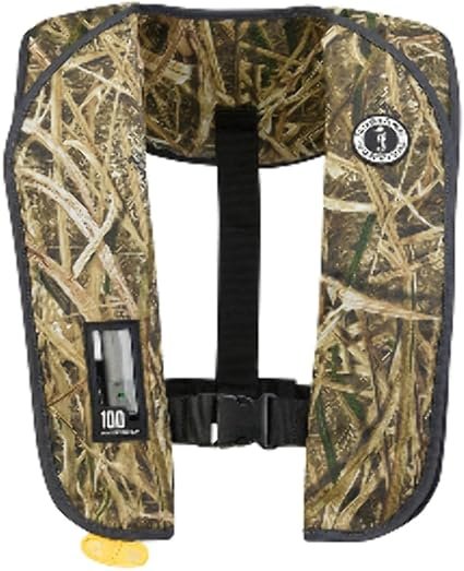 Mustang Survival MD2030CM61 MIT 100 Convertible Inflatable PFD – Mossy Oak Camo, 28 lb Buoyancy, Auto/Manual Inflation