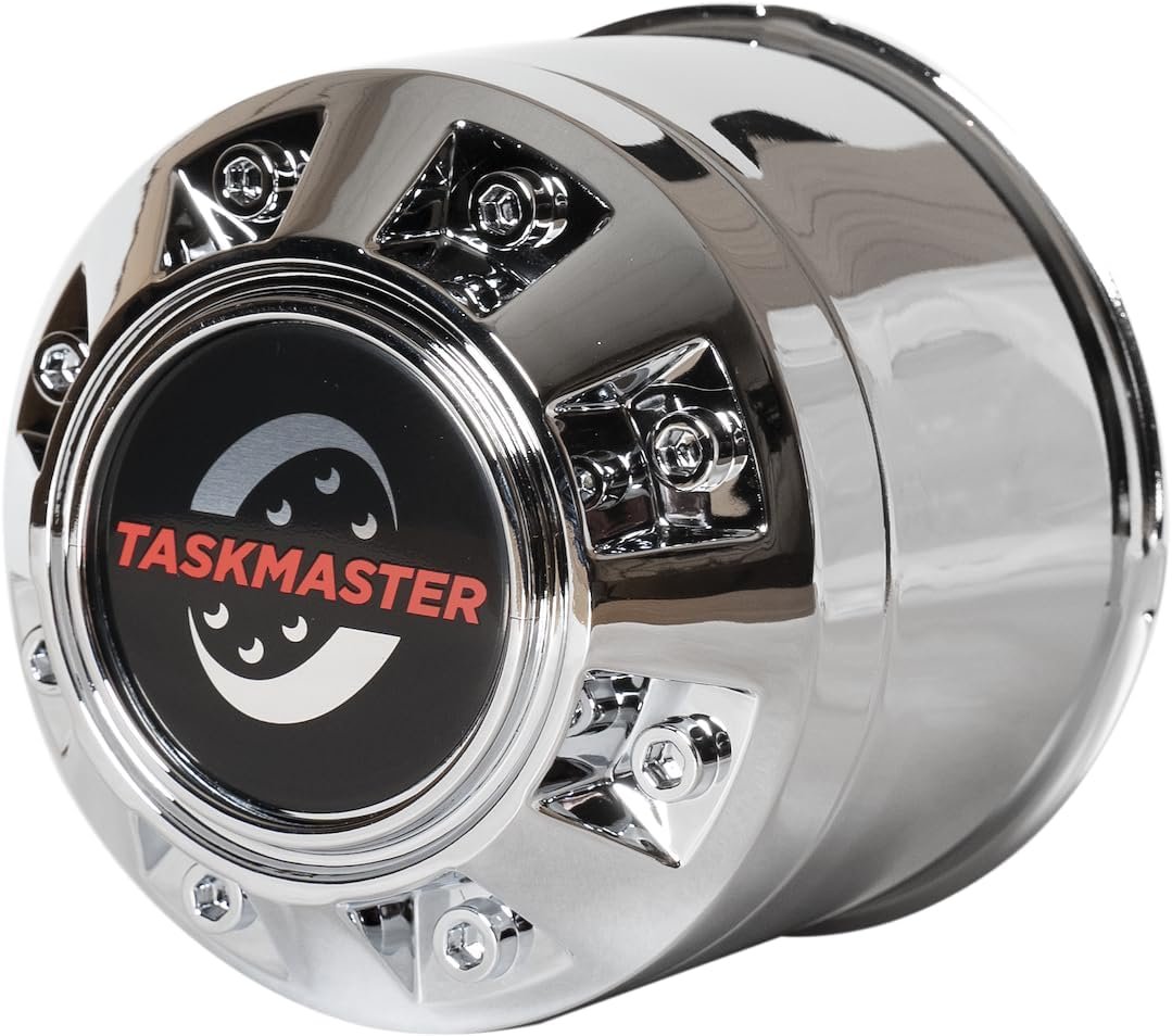 Taskmaster CXF105C Trailer Wheel Center Cap – Fits 4.88in to 4.90in Hub Openings, Chrome Finish for 16-Inch Wheels