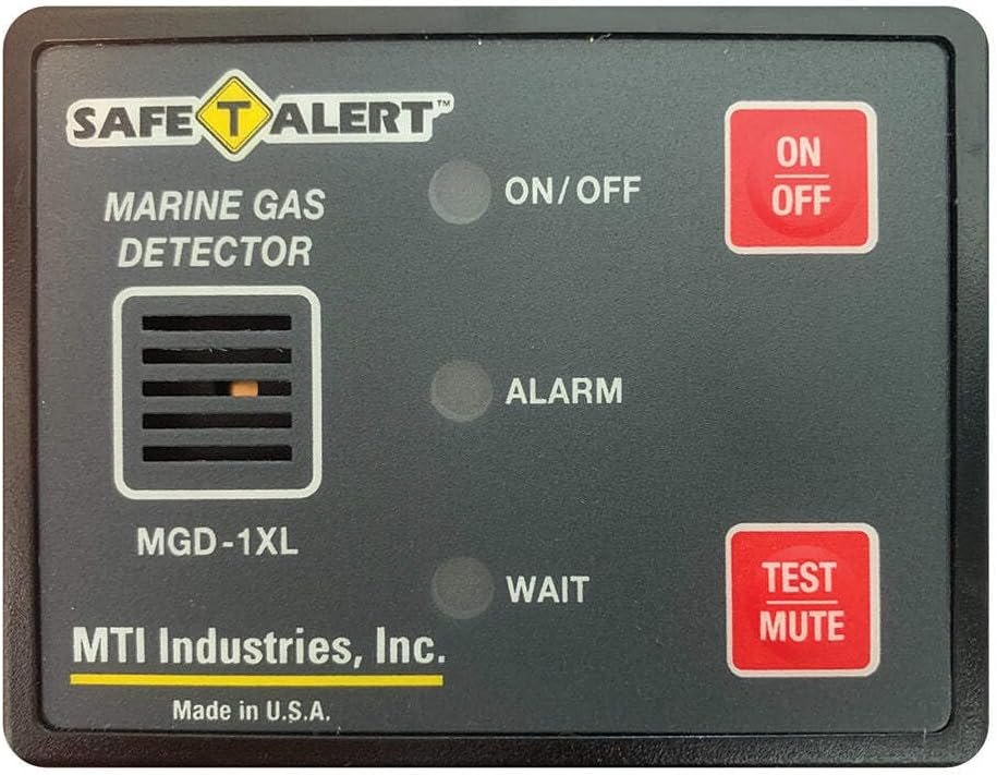 MTI Industries MGD1XL Marine Gasoline Vapor Detector – Compact Fuel Vapor Alarm System with Continuous Monitoring