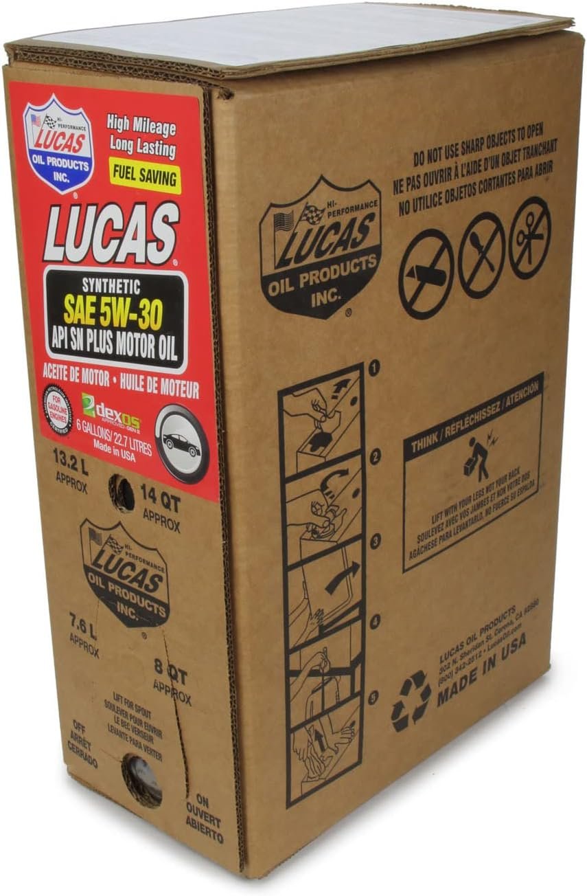 Lucas Oil 18005 Synthetic SAE 5W-30 API SN Plus Dexos1 Motor Oil – Full Synthetic Formula for Modern Engines - Image 2
