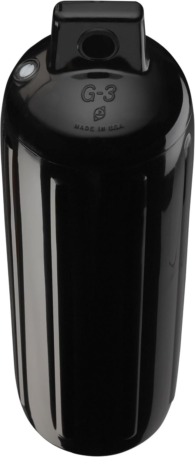 Polyform 73389943 Twin Eye Fender – 5.5in x 19in Marine Fender for Docking, Mooring and Hull Protection - Image 2
