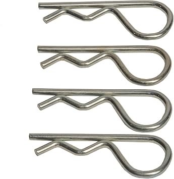 Husky Towing 33792 Bulk Spring Clip – 5/8 in Hitch Pin Retainer, Zinc-Plated Steel Trailer Hardware