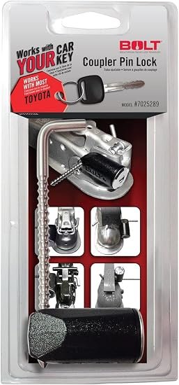 Strattec 7025289 Coupler Pin Lock – Toyota Trailer Coupler Security Lock with Corrosion-Resistant Construction