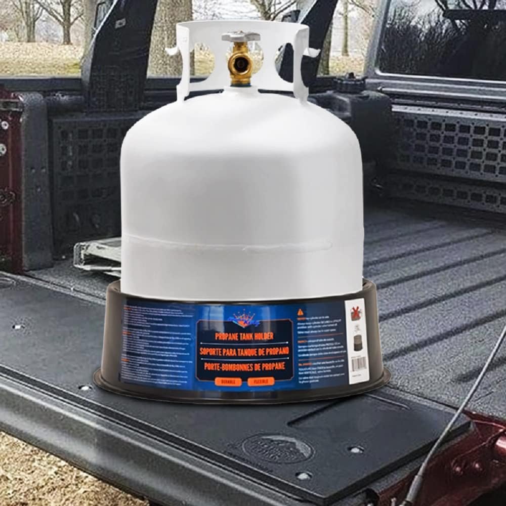 Flame King YSNPBS Propane Tank Stabilizer – Portable Base Support for 20 lb LP Cylinders with Anti-Tip Design - Image 4