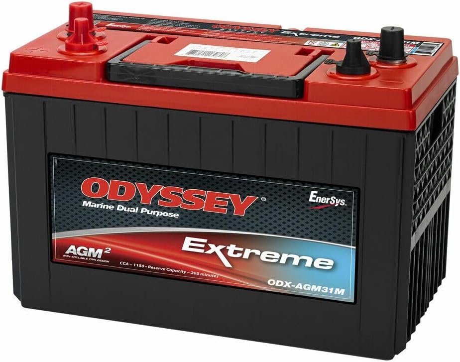 ODYSSEY ODX-AGM31M 31M-PC2150 Marine AGM Battery – 1150 CCA, 205 Minute Reserve and Dual Marine Terminals - Image 2