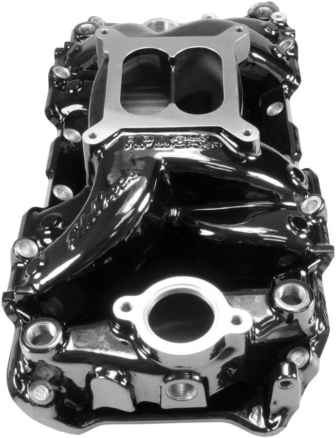 Edelbrock 7562BP Victor Jr. Big Block Chevy Intake Manifold – Rectangular Port, Black Powder-Coated Finish - Image 2