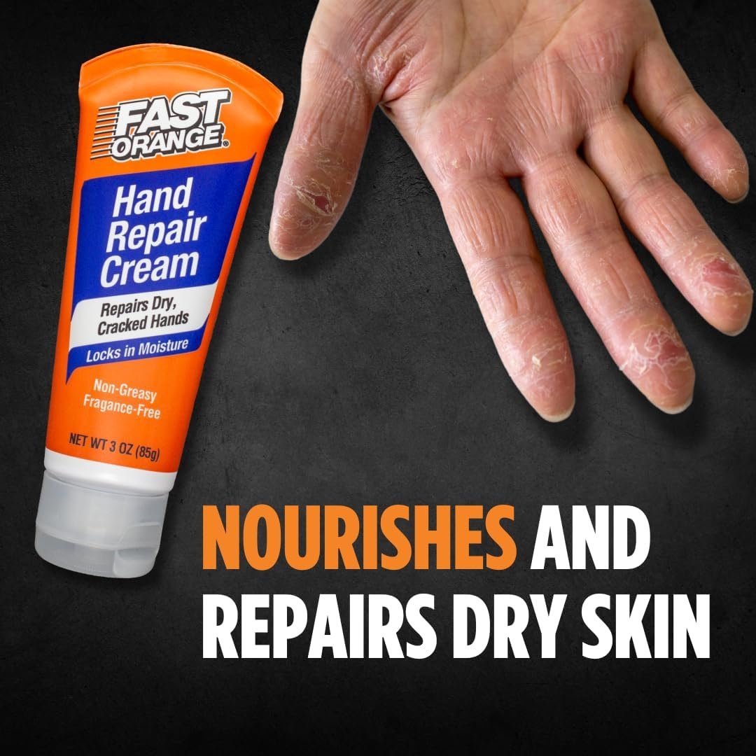 Fast Orange 25103 Hand Repair Cream – 3oz Non-Greasy Moisturizer for Dry and Cracked Hands After Automotive Work - Image 5