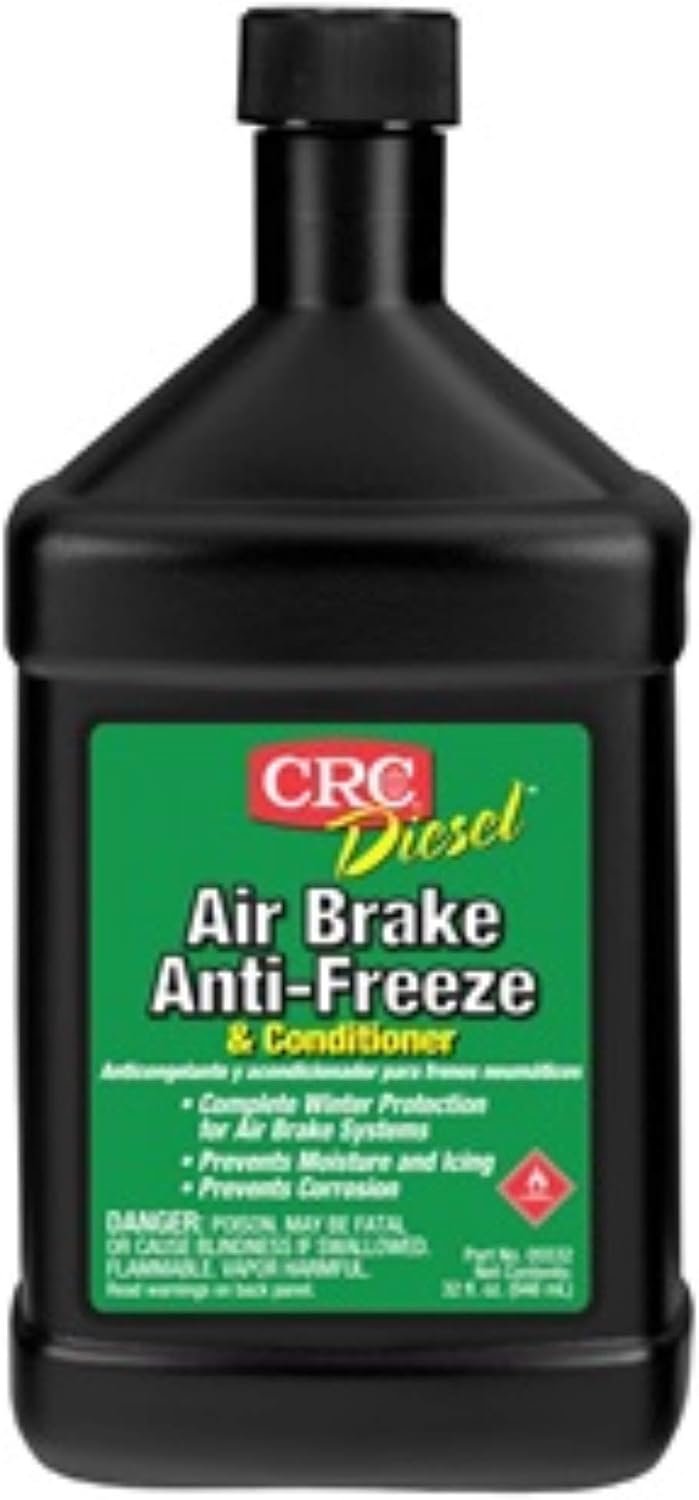 CRC 5532 Air Brake Antifreeze – 1 Quart Alcohol-Based Moisture Control Formula for Air Brake Systems and Air Lines