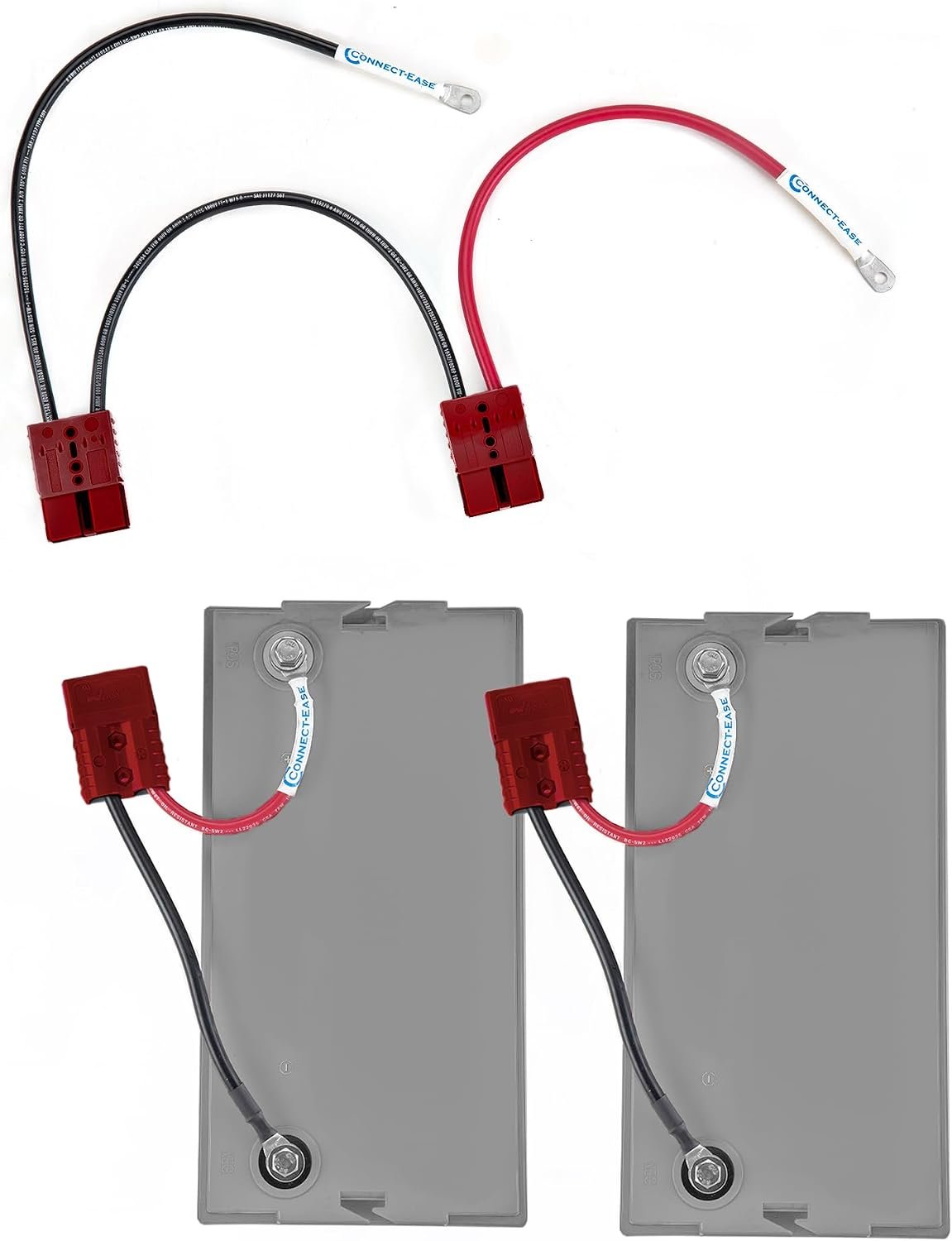 Connect-Ease RCE24VHD 24V Heavy-Duty Series Connection System – 6-Gauge Marine Wiring for Lithium and AGM Trolling Motors - Image 2