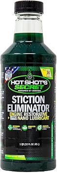 Hot Shot’s Secret HSS32Z Stiction Eliminator Engine Oil Additive – 32 oz Formula for Gas & Diesel Engines with Carbon Nano Lubricant