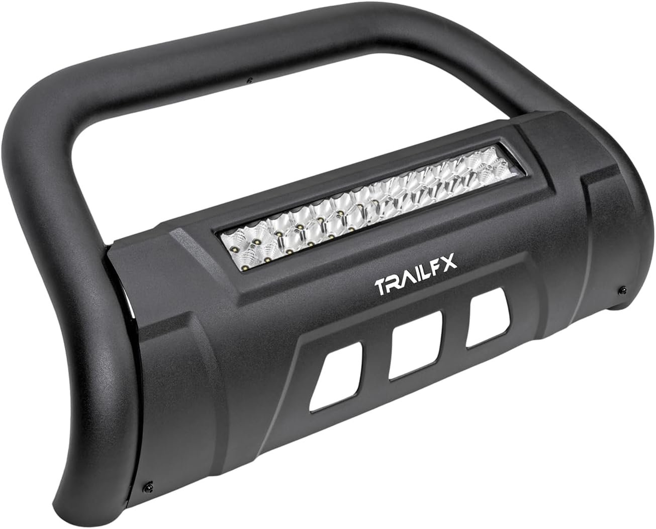 TrailFX B1614TKIT 3.5in Oval Bull Bar with 20in LED Light Bar – Black Powder-Coated Steel – Fits 2022-2025 Toyota Tundra - Image 2