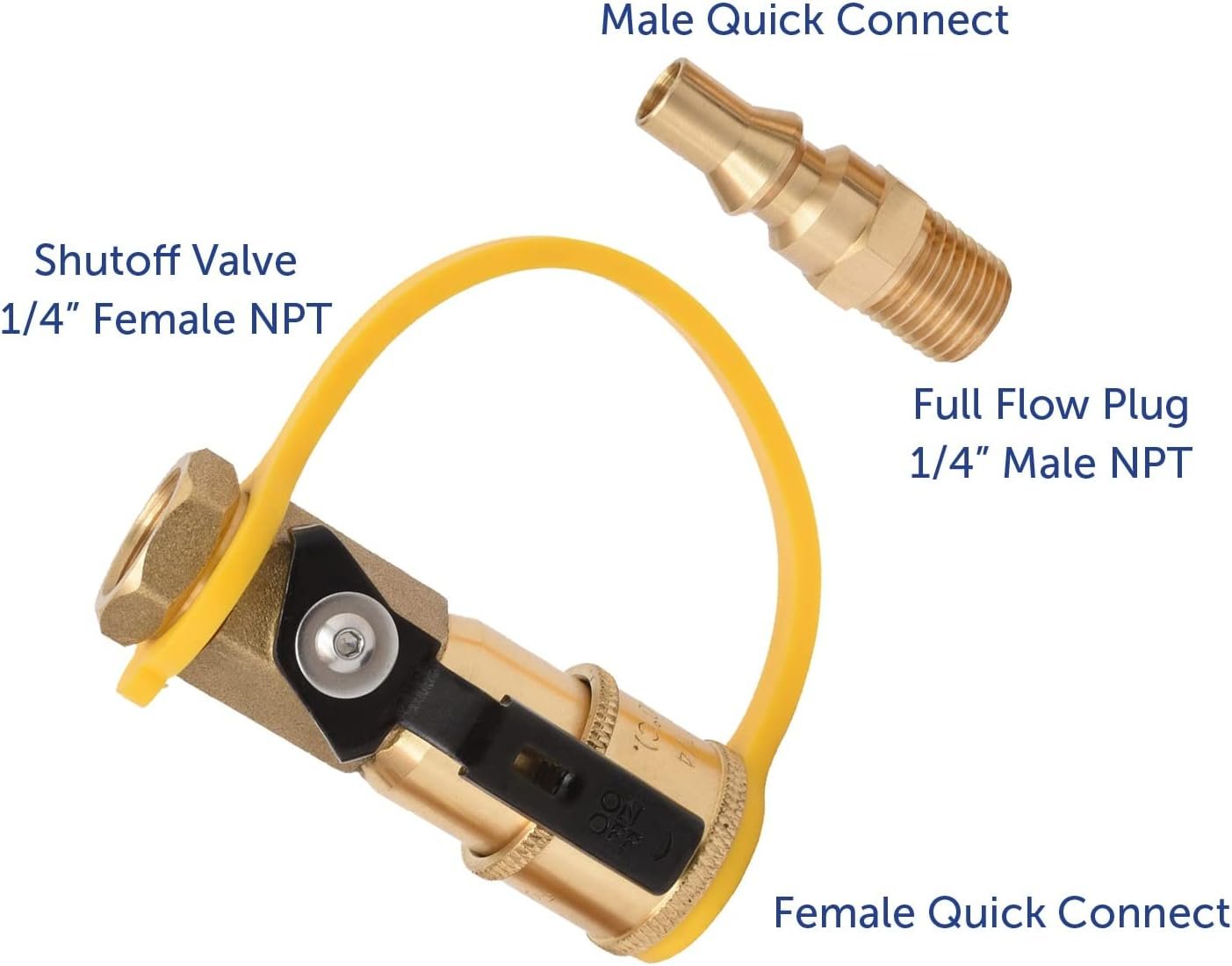 Flame King AB226 RV Grill Quick Connect Adapter – Propane Conversion Fitting for RV Low-Pressure Quick Connect Systems - Image 3