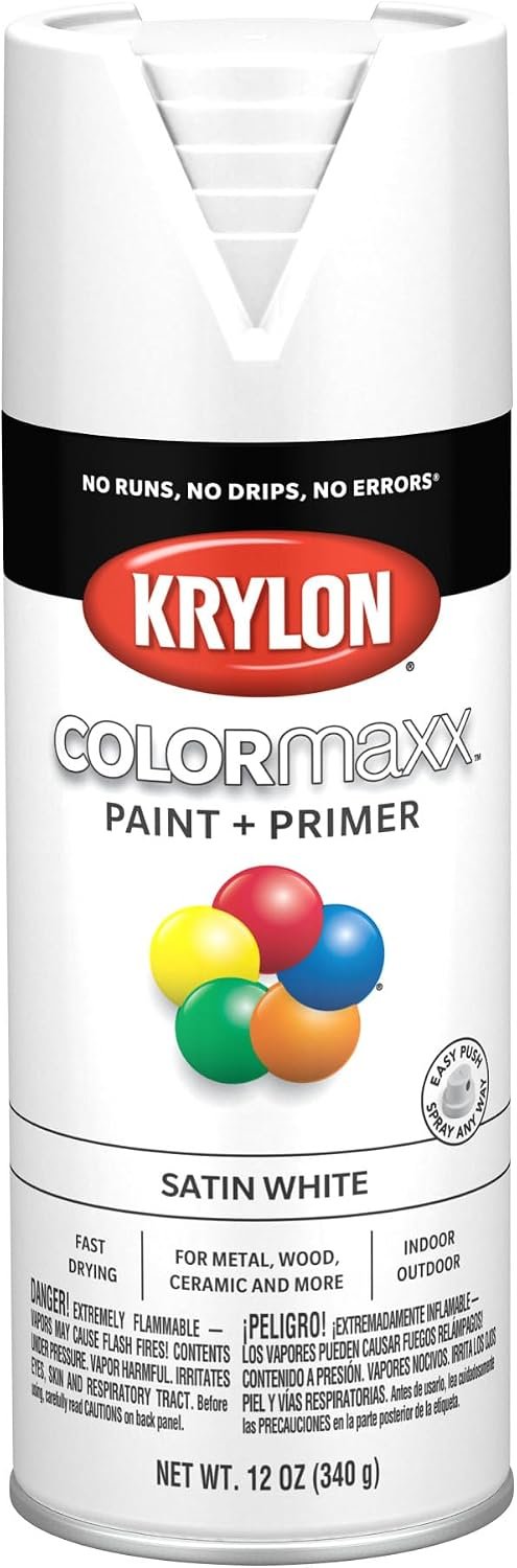 VHT SP557 Satin White Engine Enamel – High-Temperature Automotive Paint with Durable Satin Finish Aerosol Formula