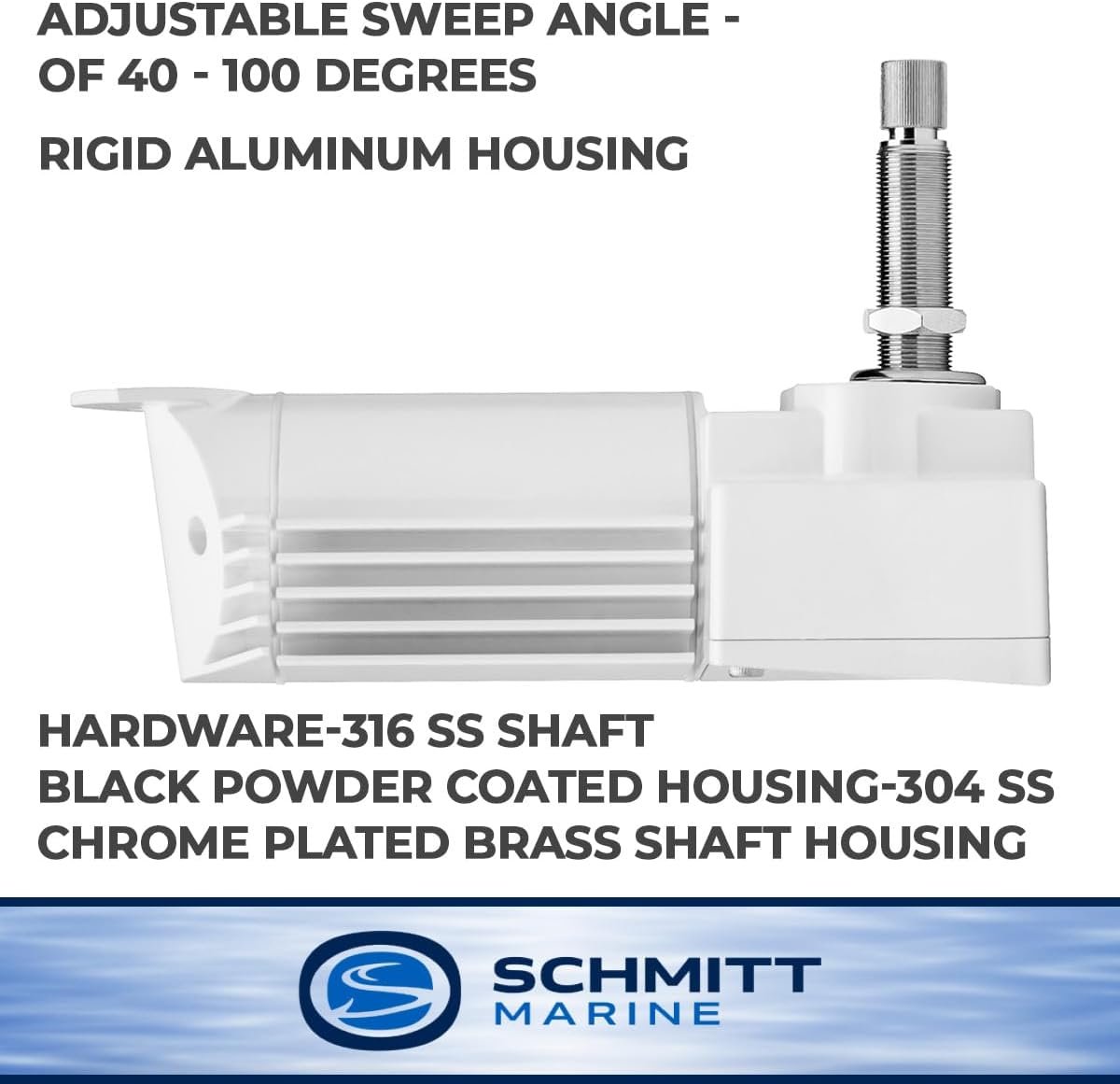 Schmitt & Ongaro 33611 Heavy-Duty Waterproof Wiper Motor – 12V Marine Motor with 1.5in Shaft and Sealed Protection - Image 3