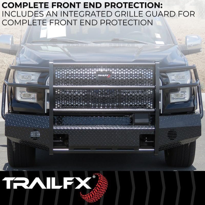 TrailFX FX3005A Full Replacement Front Bumper – Fits Chevrolet HD Trucks – Steel Winch-Ready Off-Road Bumper - Image 2