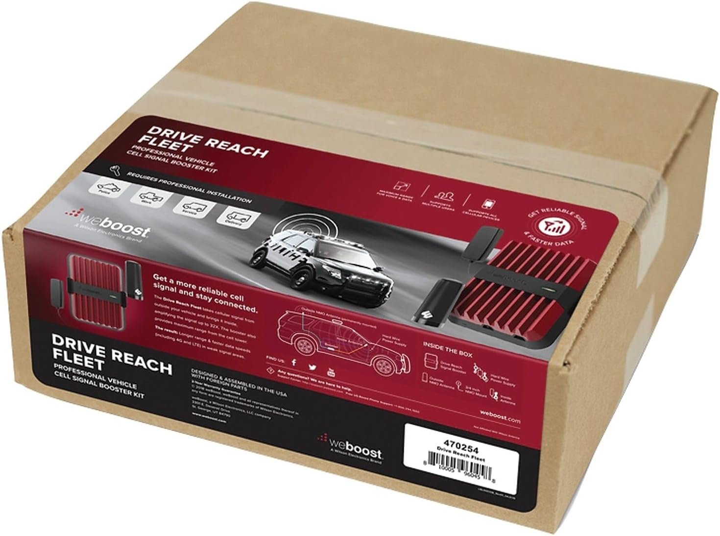 weBoost 470254 Drive Reach Fleet Cell Signal Booster – 50 dB Gain Multi-User System with NMO Antenna - Image 7