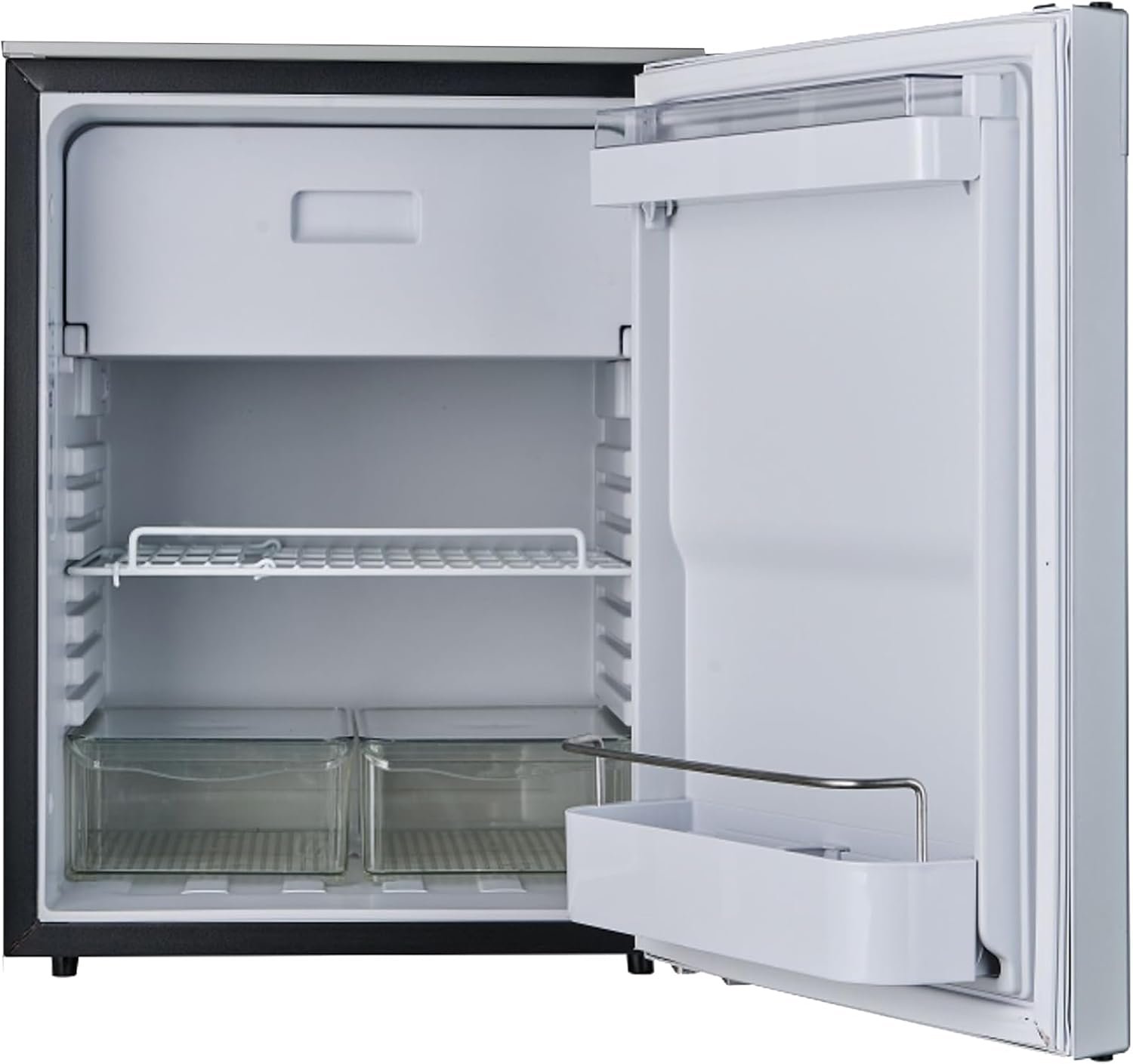 Pinnacle RF12282 12V RV Refrigerator – 3 Cu Ft Compressor Cooling System with Reversible Door and Black Finish - Image 7