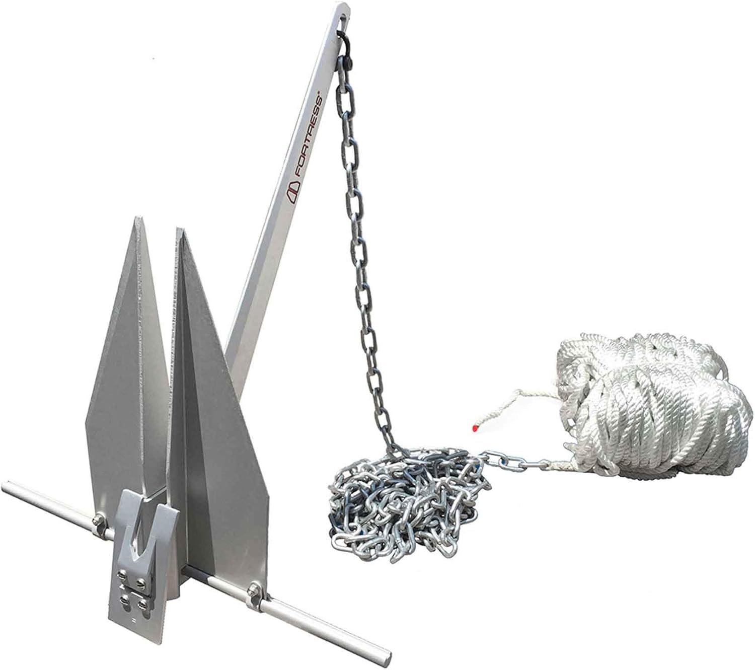 Fortress FX11AS Anchoring System – FX-11 Aluminum Anchor with 250ft Rode Package for Boats 32ft to 38ft - Image 4