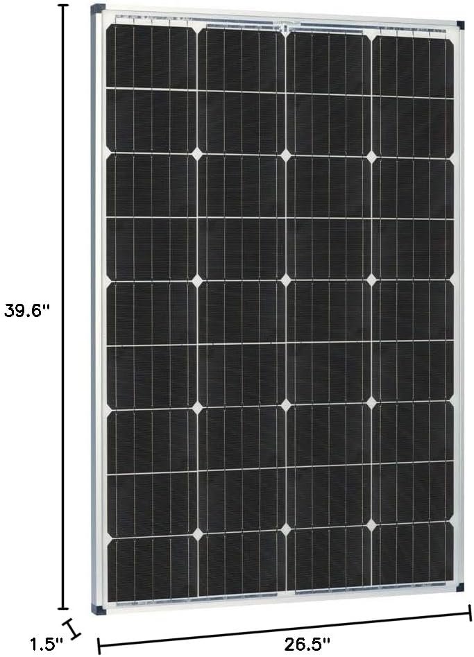 Zamp Solar KIT1003 115-Watt Deluxe Solar Kit – Monocrystalline Roof-Mount System with 30A 5-Stage Charge Controller - Image 2