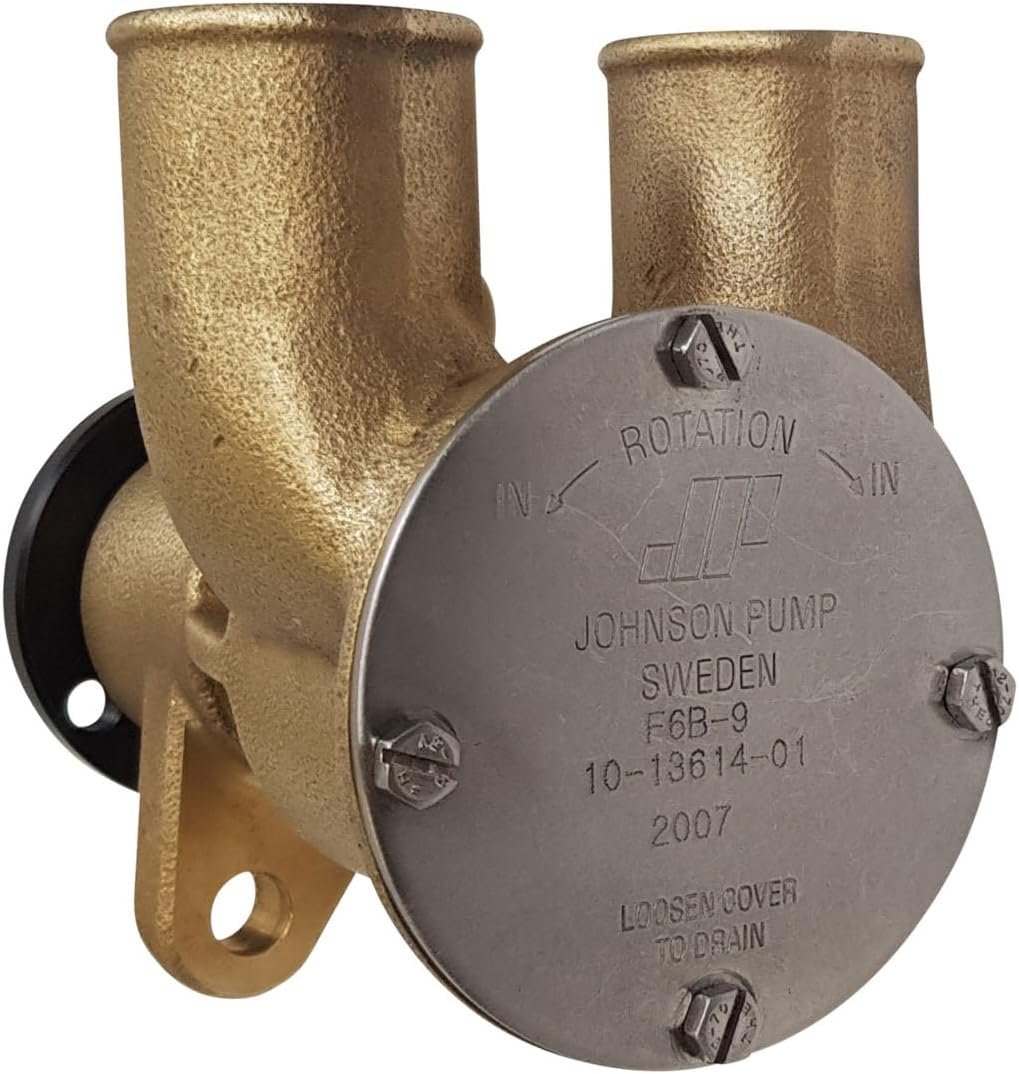 Johnson Pump F6B-9 Flexible Impeller Pump – OEM Marine Cooling Pump with Bronze Housing and Self-Priming Operation - Image 2