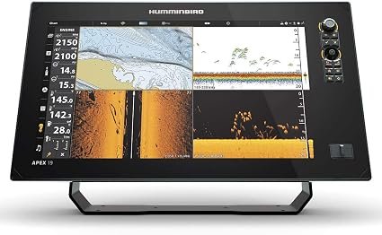 Humminbird APEX 19 411240-1 Fish Finder GPS – 18.5-Inch Full HD Display with MEGA Side Imaging+ Transducer Included