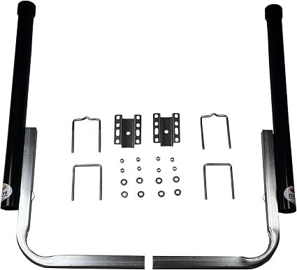 C.E. Smith 27626 Black Post Guide-On Kit – 40in High PVC Guide Posts with Galvanized Mounting Hardware for Boat Trailers