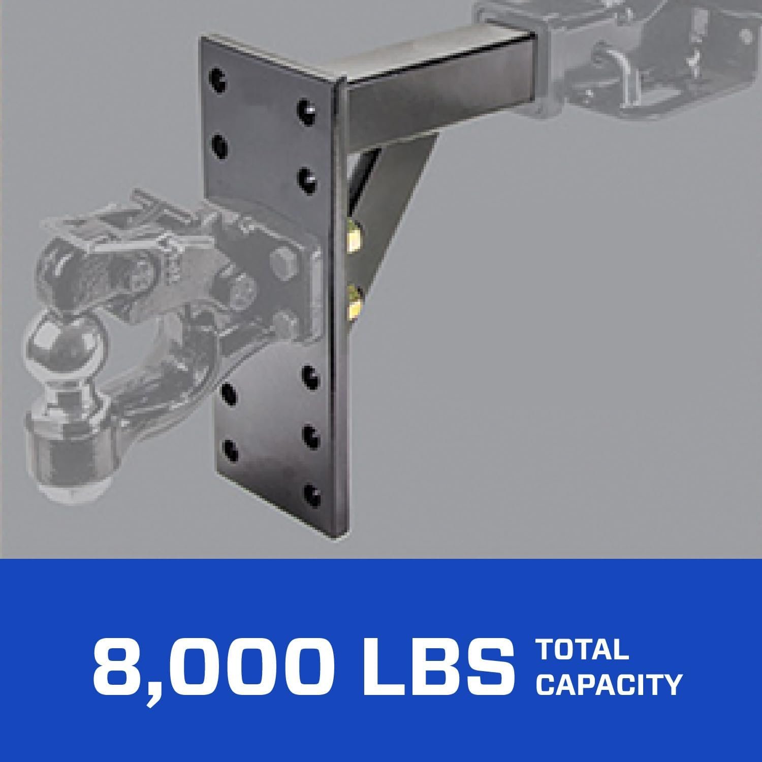 Tow Ready 63058 Receiver Mount Pintle Hook – 2.5in Receiver Hitch Mount with Heavy-Duty Steel Construction - Image 5