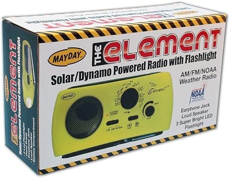 Ready America 10200 Tri-Power NOAA Radio Flashlight – Hand Crank, Solar and Battery Emergency Weather Radio with LED Light