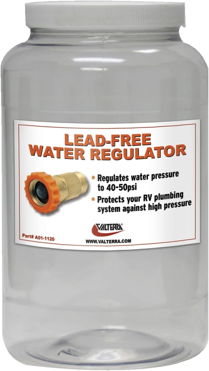 Valterra J0112 Empty Water Regulator Jar with Label – Replacement Container for RV Water Pressure Regulator Systems - Image 2