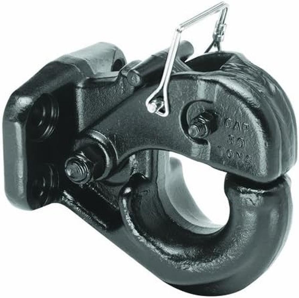 Tow Ready 63016 30-Ton Pintle Hook – Heavy-Duty Commercial Trailer Coupler for Lunette Ring Towing Systems - Image 2
