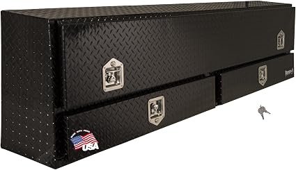 Buyers Products 1725641 Aluminum Topsider Toolbox – 72 Inch Contractor Truck Bed Storage Box