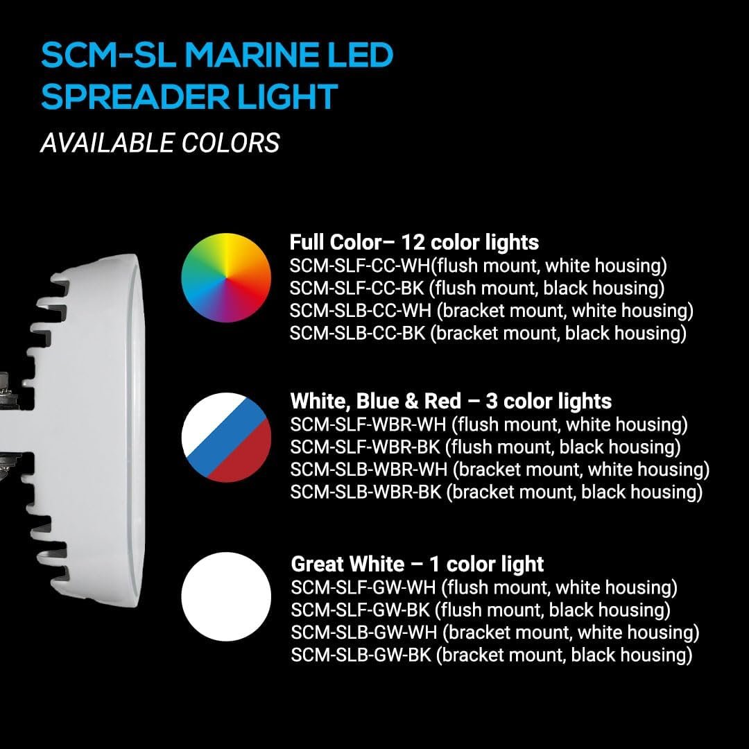 Shadow-Caster SCM-SLB-CC-WH Marine Light Bar – RGB Color-Changing LED, White Housing, Low-Profile Waterproof Design - Image 4