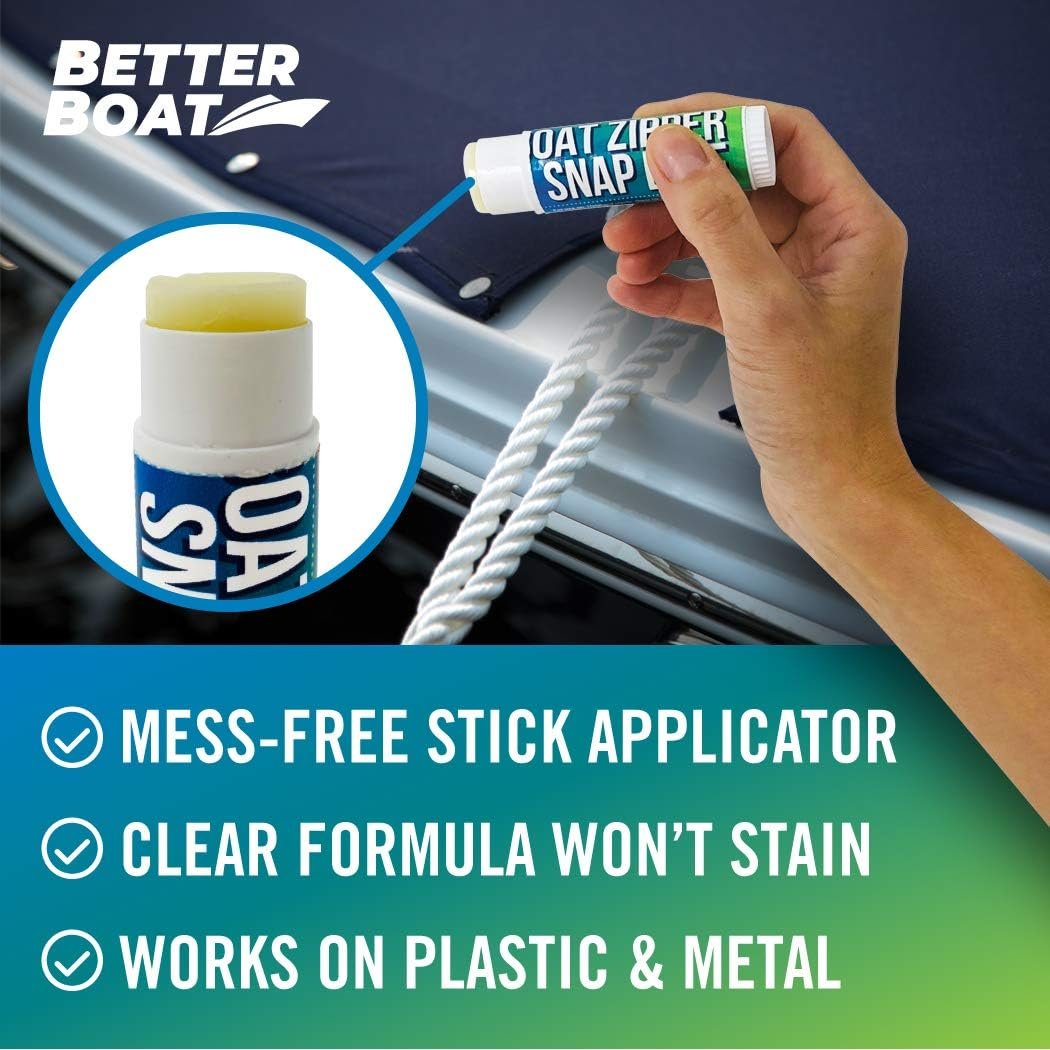 Sudbury 435 Zipper Wax – Marine Zipper Lubricant Stick for Canvas, Enclosures and Outdoor Gear - Image 3
