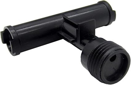 Dura Faucet DFRK900BK Diverter Tee Replacement – Black Faucet Diverter Repair Component for RV Shower Systems