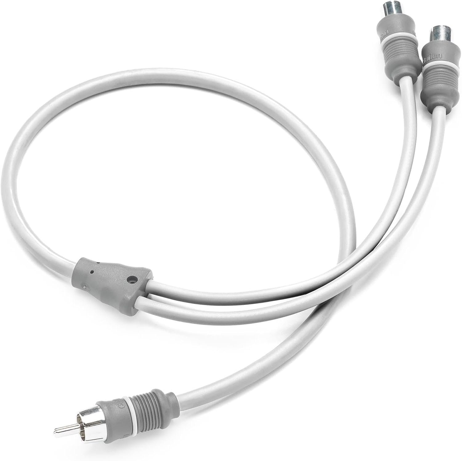 Clarion 92799 Twisted-Pair Marine Audio Y-Adaptor – Noise-Reducing Signal Splitter with Marine-Grade Connectors