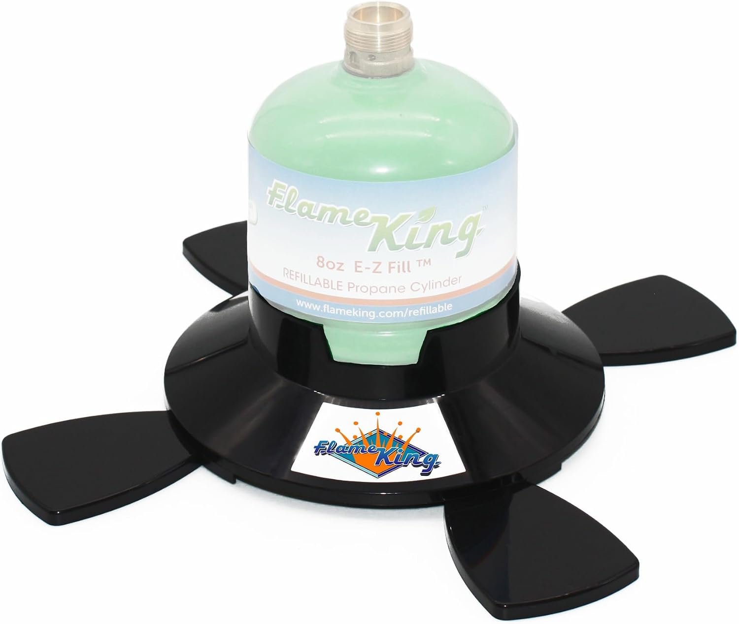 Flame King YSN1LBB Plastic Cylinder Base – Stabilizing Stand for 1 lb Disposable Propane Bottles - Image 2
