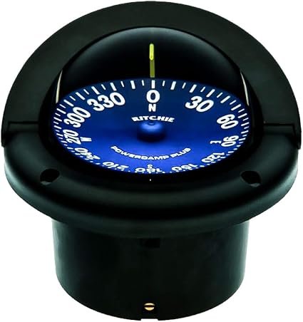 Ritchie Navigation SS1002 SuperSport Compass – 3.75in Flush Mount Black Dial Marine Compass