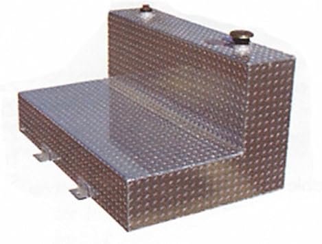 TrailFX 211101 L-Shaped Transfer Tank – 100 Gallon Aluminum Diamond Plate Truck Bed Fuel Tank – Bright Finish