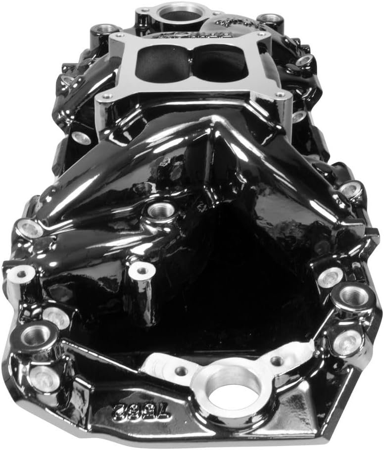 Edelbrock 7562BP Victor Jr. Big Block Chevy Intake Manifold – Rectangular Port, Black Powder-Coated Finish - Image 3