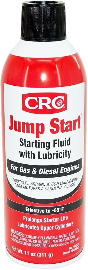 CRC Jump Start 5671 Starting Fluid with Upper Cylinder Lubricant – Fast Cold Weather Engine Starting Aerosol - Image 5