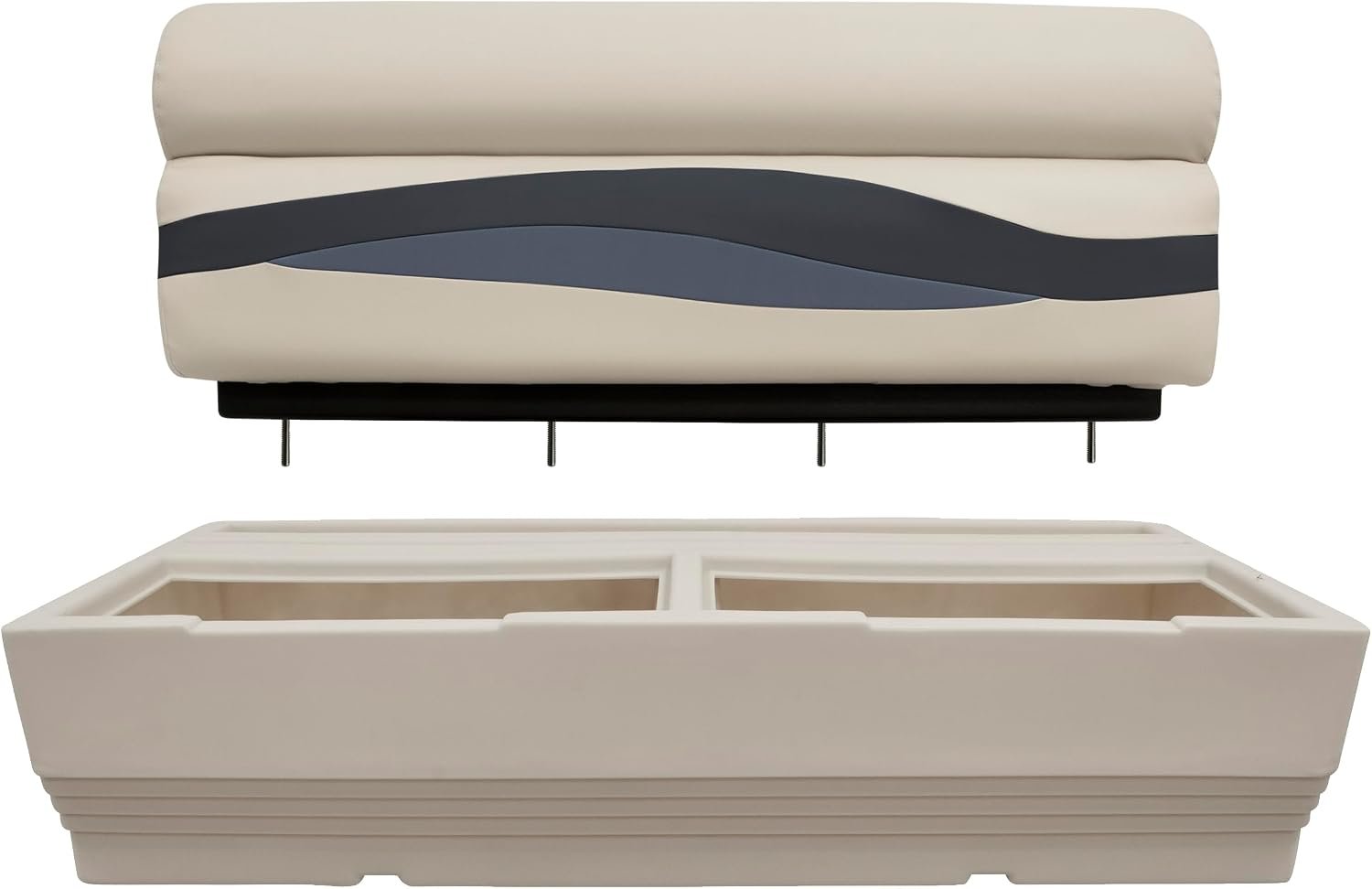 Wise Seating BM1145986 Premier Series 50-Inch Pontoon Bench Cushion Set – Marine Upholstery Replacement in Beige Finish - Image 7