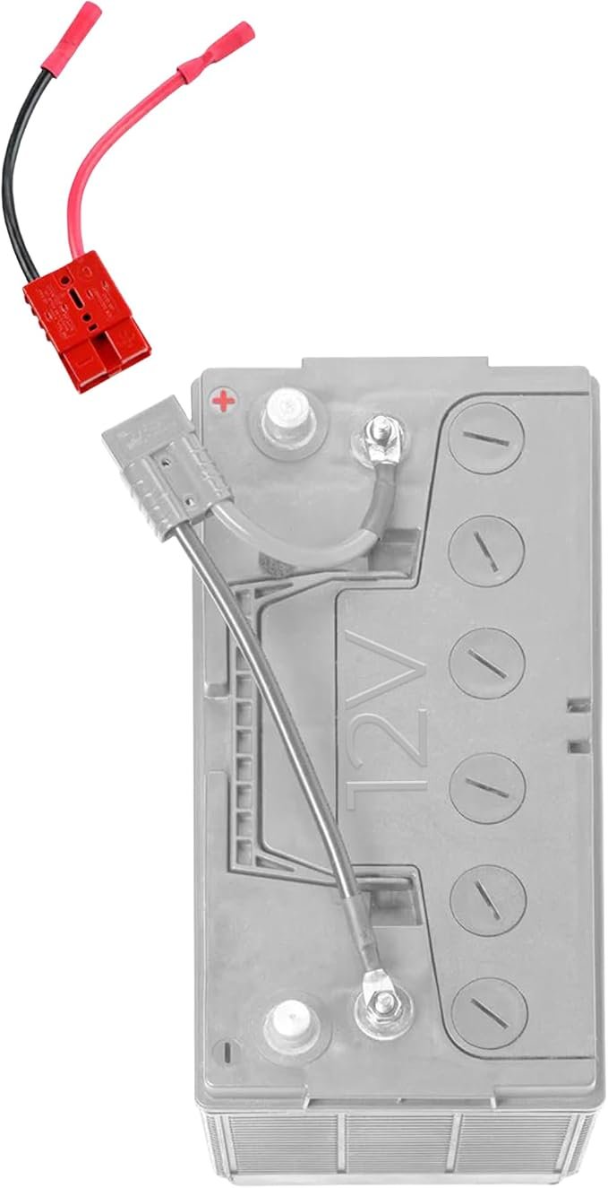 Connect-Ease RCE12VB8 Trolling Motor Battery Connector – 8 AWG Quick Connect System for Marine and Utility Equipment