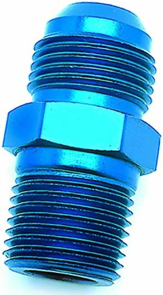SpeedFX 560496 Flare to Pipe Adapter – Straight -4AN to 1/4 NPTF Fitting – Blue Anodized Aluminum Construction - Image 5