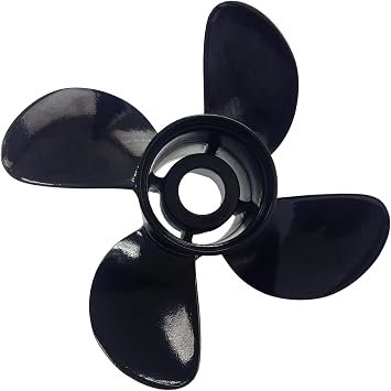 Michigan Wheel 992204 Vortex 4-Blade Aluminum Propeller – 14in x 20 Pitch RH Rotation for V6 Outboards with XHS Hub System