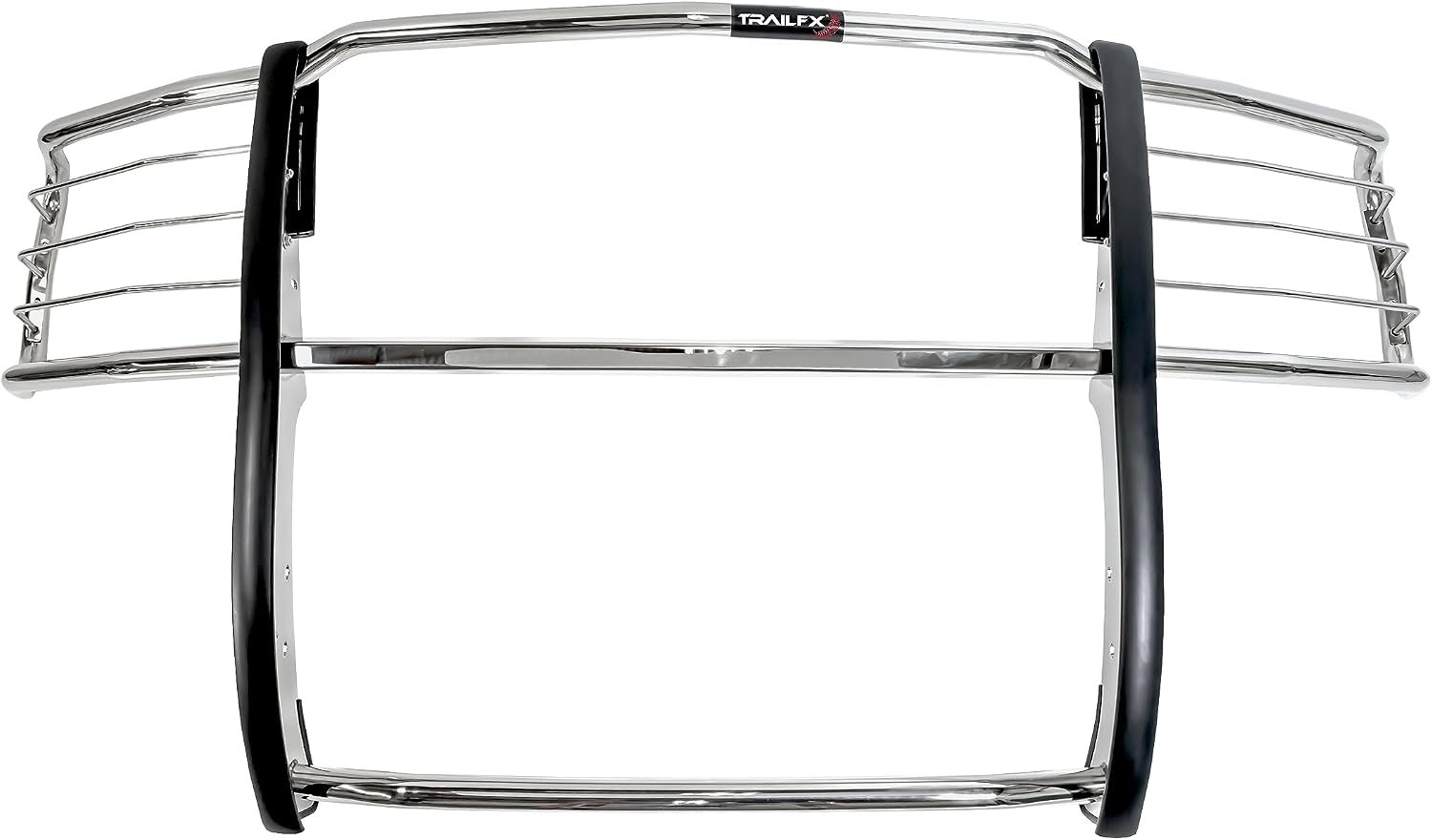 TrailFX E0035S Grille Guard for 2019 Chevrolet Silverado 1500 – Polished 304 Stainless Steel – 1.5in One-Piece Design